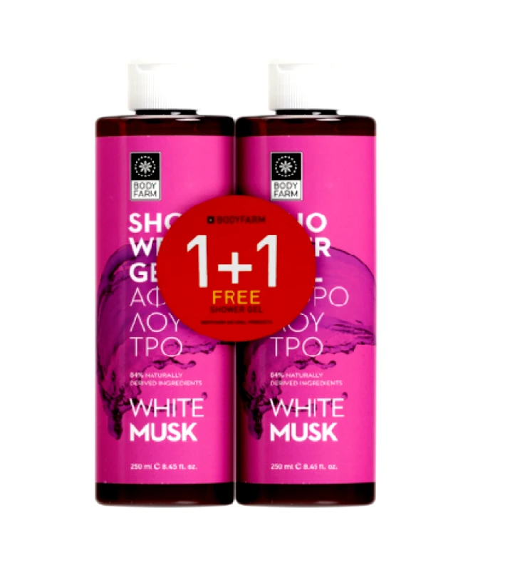 Bodyfarm Bodyfarm Αφρόλουτρο White Musk 1+1 Δώρο 2x250ml