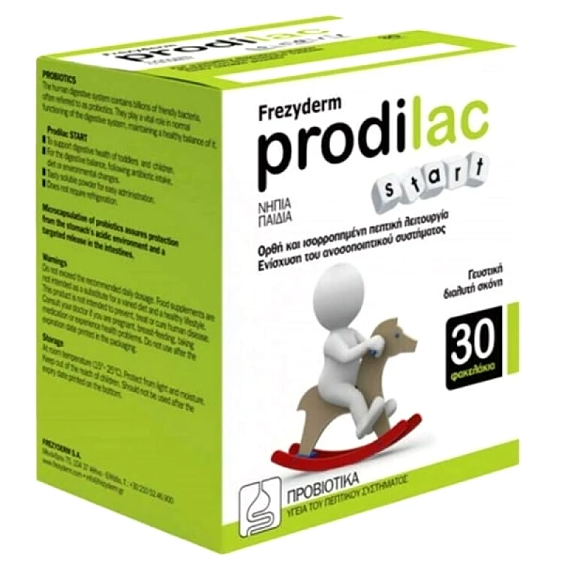 Frezyderm Frezyderm Prodilac Start, Προβιοτικό Για Βρέφη, Νήπια και Παιδιά έως 2 Ετών 30 Φακελάκια