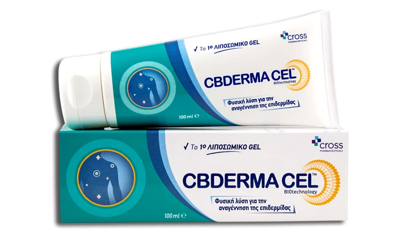 Cross Pharmaceuticals Cross Pharmaceuticals CBDerma Cel Gel Κατάλληλη για Δερματοπάθειες,Εγκάυματα & Έλκη 100ml
