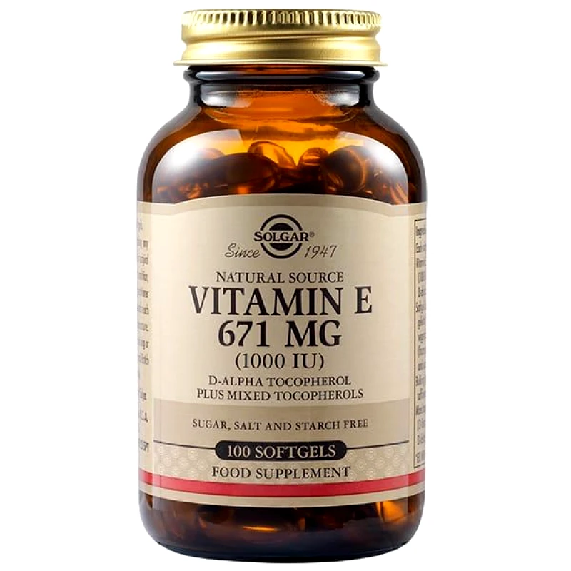 Solgar Solgar Vitamin E 671mg (1000IU) 100 Μαλακές Κάψουλες