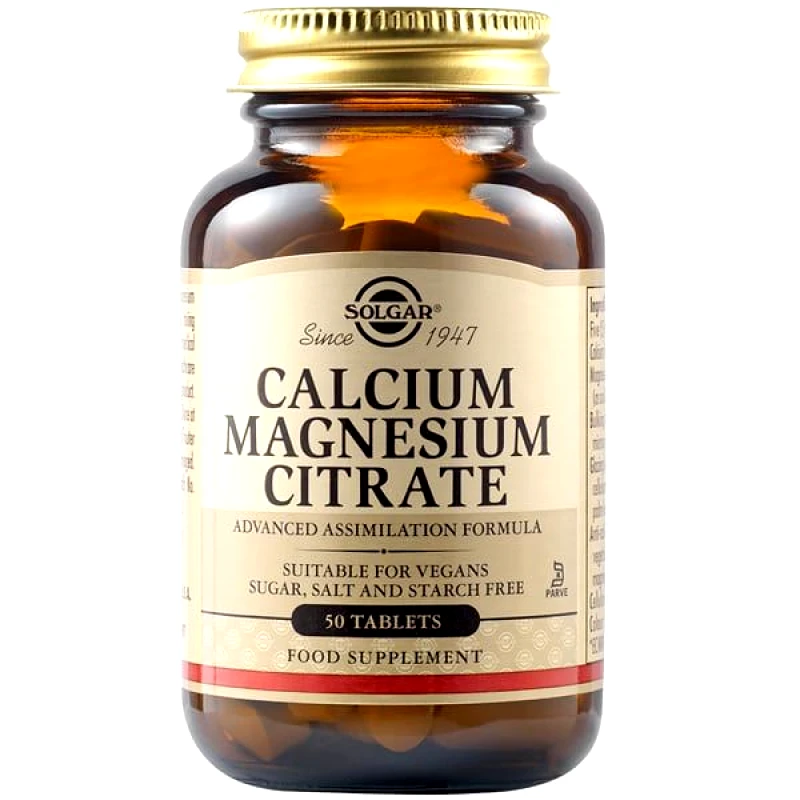 Solgar Solgar Calcium Magnesium Citrate 50 Ταμπλέτες