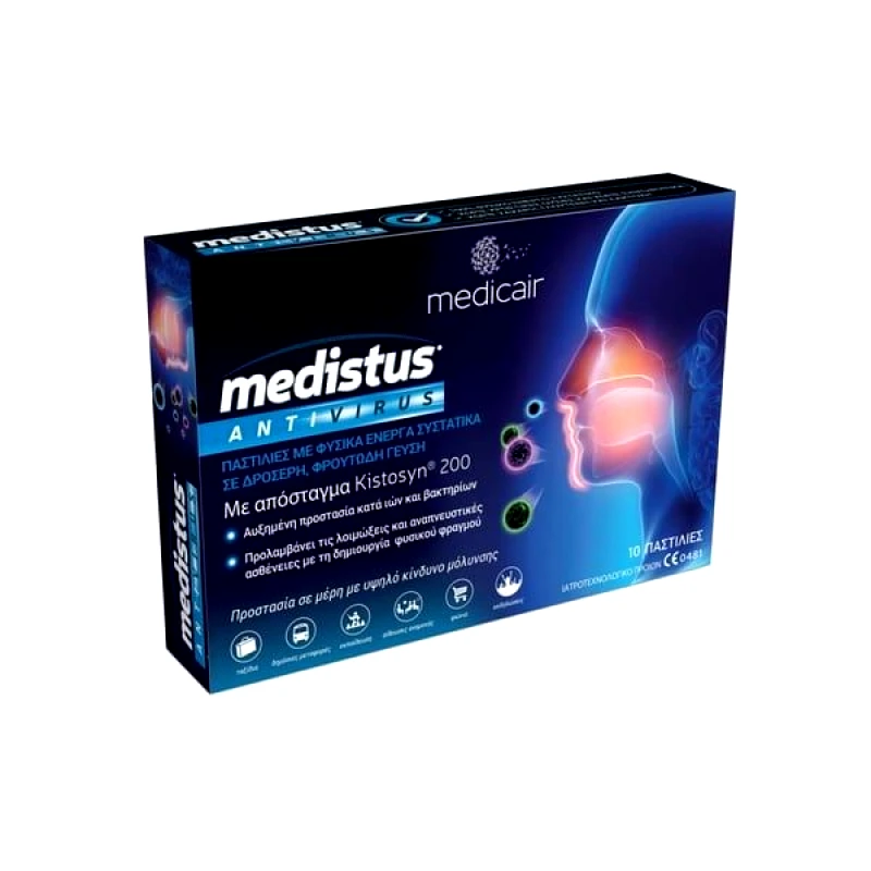 Medicair Medicair Medistus AntiVirus 10 Παστίλιες