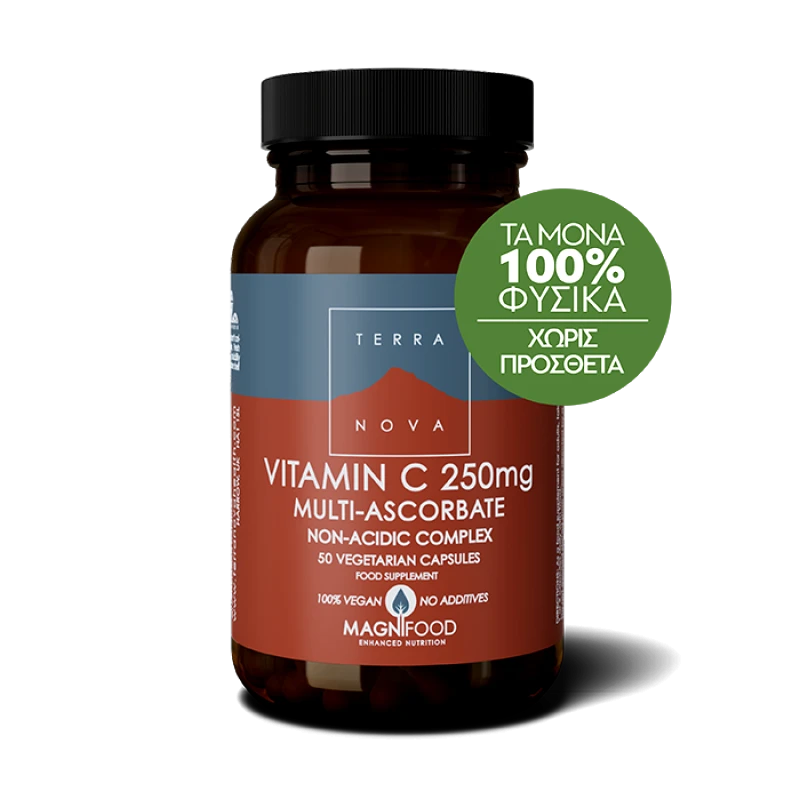 Terranova Terranova Vitamin C 250mg Complex 50 Φυτικές Κάψουλες