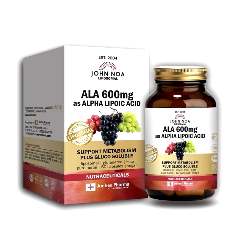 John Noa John Noa Liposomal ALA 600mg as Alpha Lipoic Acid 60 Κάψουλες