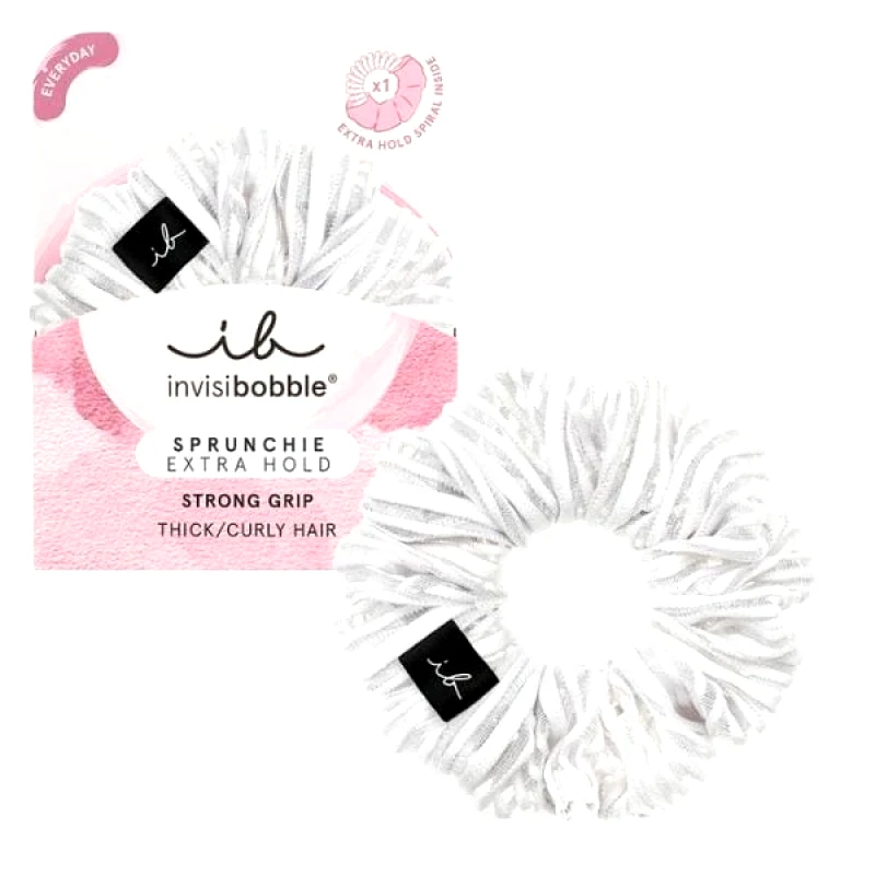 Ambitas Invisibobble Extra Hold Sprunchie Pure White 1τμχ
