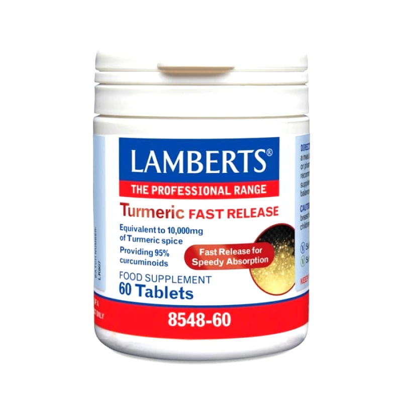 Lamberts Lamberts Turmeric Fast Release 60 Ταμπλέτες