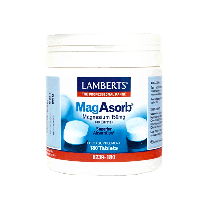 Lamberts Lamberts MagAsorb 150mg 180 Ταμπλέτες