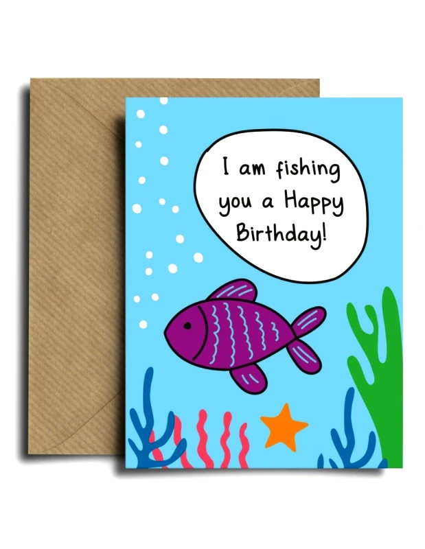 Spread The Magic Spread The Magic Ευχετήρια Κάρτα Birthday Fish
