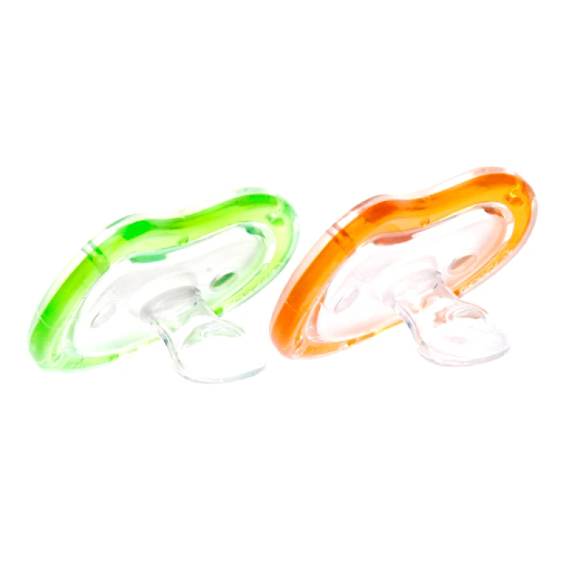 Munchkin Munchkin Latch Ορθοδοντικές Πιπίλες Σιλικόνης Πράσινο-Πορτοκαλί 3m+, 2 Τεμάχια