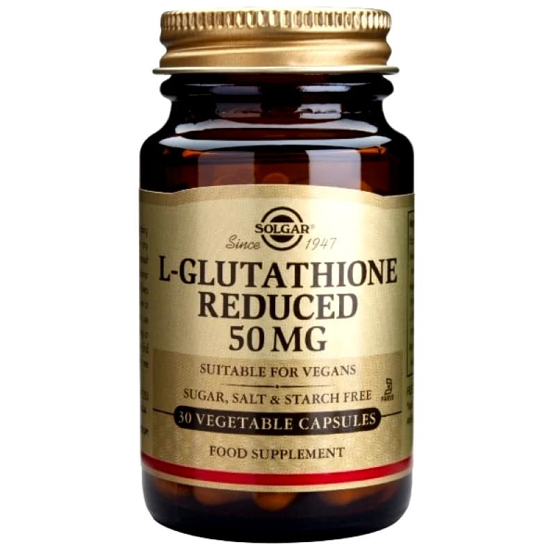 Solgar Solgar L-Glutathione Redused 50mg 30 Φυτικές Κάψουλες