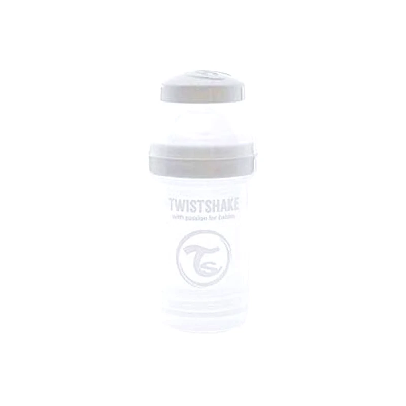 Twistshake Twistshake Μπιμπερό Κατά των Κολικών White 0+, 180ml