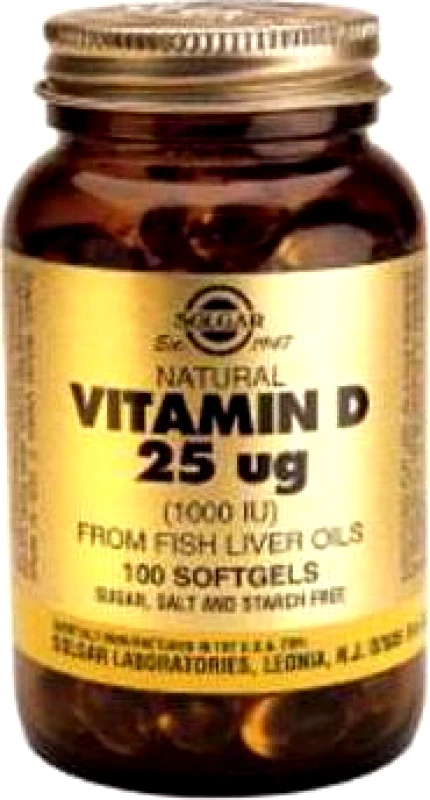 Solgar Solgar Vitamin D3 1000IU(25mg) 100 Μαλακές Κάψουλες