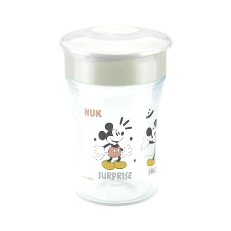 Nuk Nuk Magic Cup Mickey Εκπαιδευτικό Ποτηράκι με Καινοτόμο Χείλος & Προστατευτικό Καπάκι 8M+, 230ml