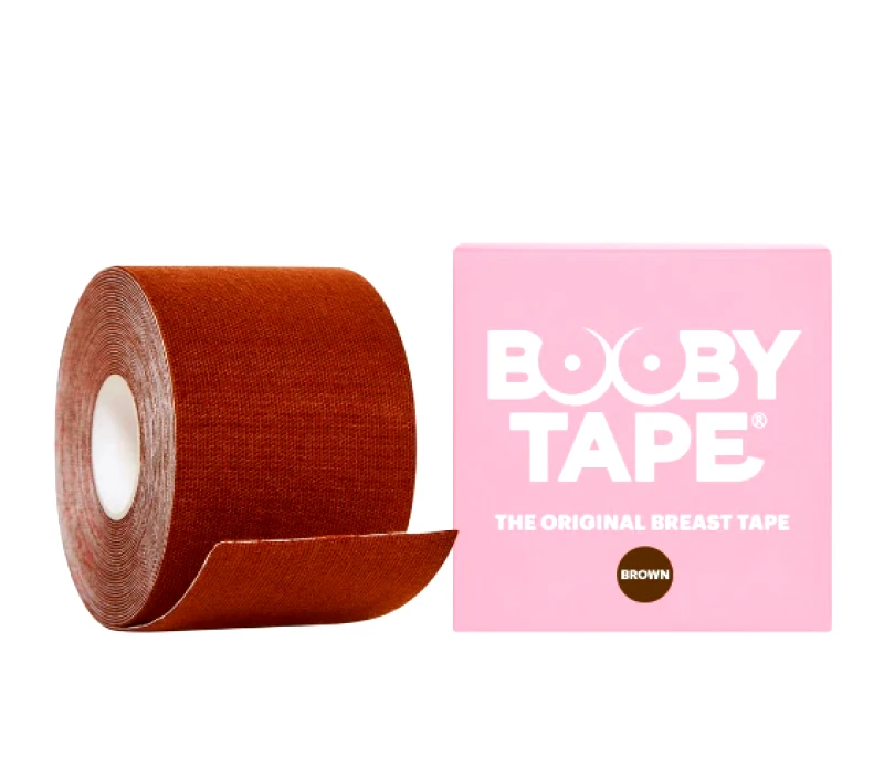 Booby Tape Booby Tape Αυτοκόλλητη Ταινία Ανόρθωσης Στήθους σε Καφέ χρώμα 5m*5cm