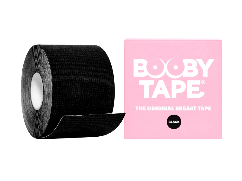 Booby Tape Booby Tape Αυτοκόλλητη Ταινία Ανόρθωσης Στήθους σε Μαύρο Χρώμα 5m*5cm