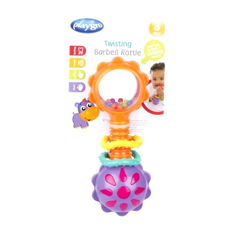 Playgro Playgro Twisting Barbell Κουδουνίστρα 3m+, 1τμχ
