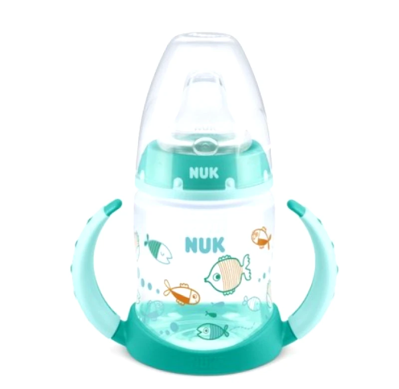 Nuk Nuk First Choice Learner Bottle Εκπαιδευτικό Μπιμπερό Με Λαβές & Δείκτη Ελέγχου Θερμοκρασίας 6-18M, 150ml