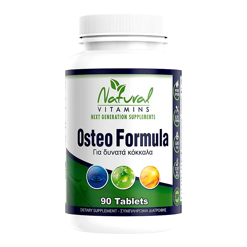 Natural Vitamins Natural Vitamins OSTEO Formula - Για Δυνατά Κόκκαλα 90 Ταμπλέτες