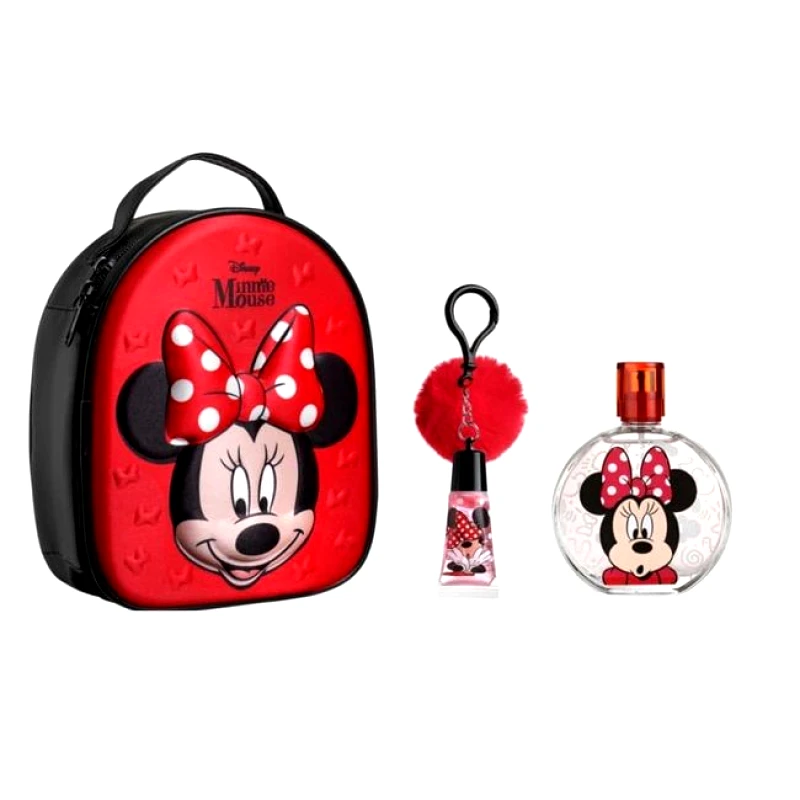Air-Val Air-Val Minnie Mouse Μικρή Τσάντα με Eau De Toilette Άρωμα 100ml & Lip Gloss με Μπρελόκ 7ml