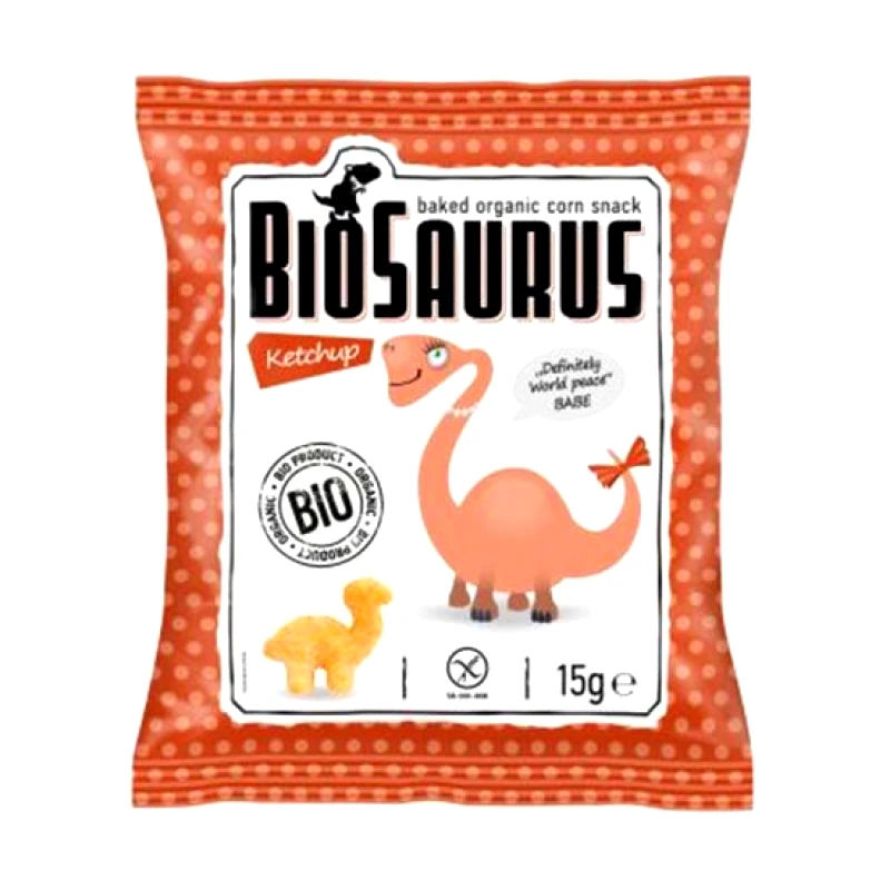 McLloyds McLloyd's Bio Vegan Γαριδάκια με Κέτσαπ Biosaurus 15g