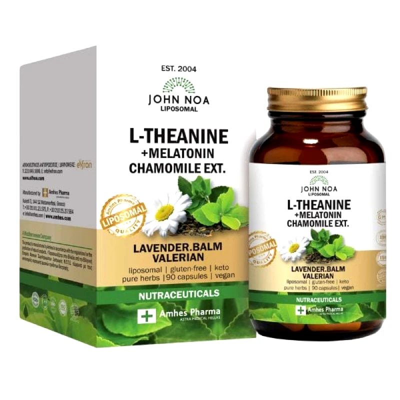 John Noa John Noa L-Theanine + Melatonin Λιποσωμιακό 90 Κάψουλες