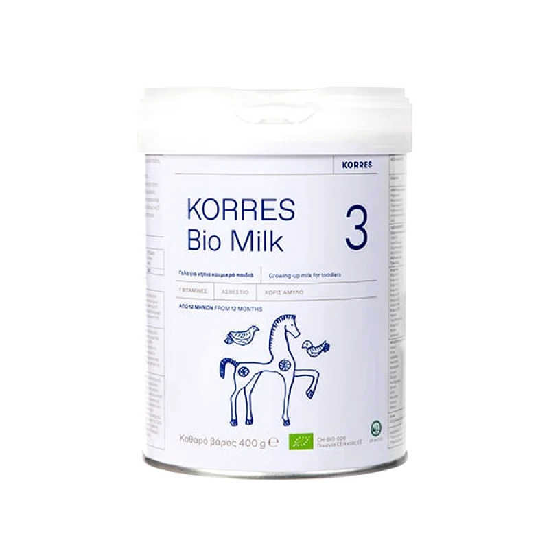 Korres Korres Bio Milk 3 Βιολογικό Αγελαδινό Γάλα για Βρέφη (Από 11 μηνών), 400gr