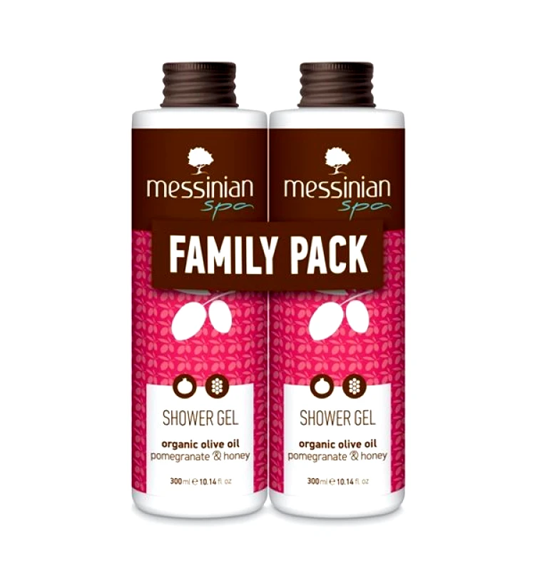 Messinian Spa Messinian Spa Family Pack Αφρόλουτρο με Ρόδι & Μέλι 2x300ml