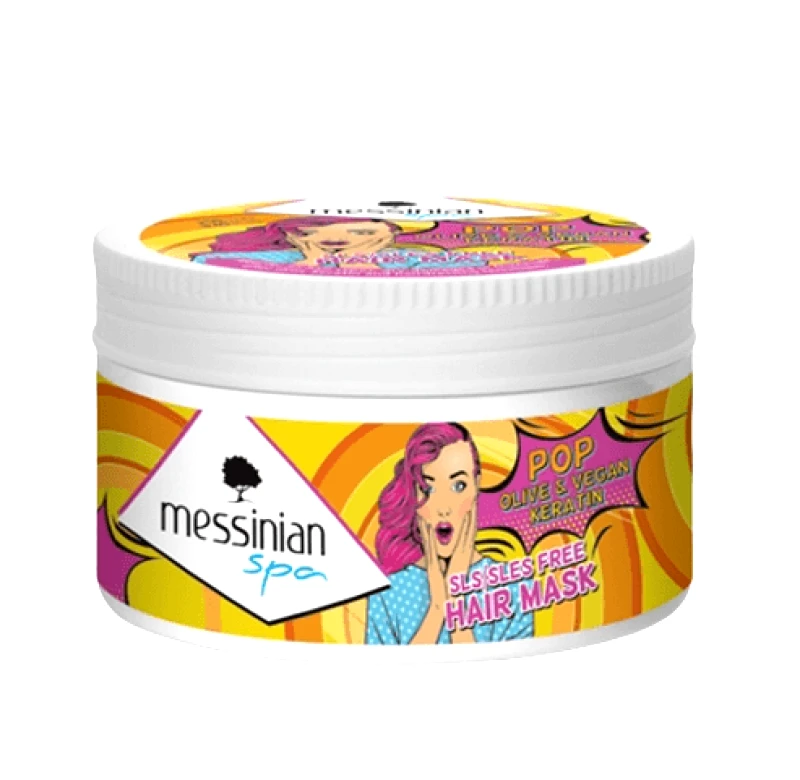 Messinian Spa Messinian Spa POP Olive & Vegan Keratin Μάσκα Μαλλιών 250ml