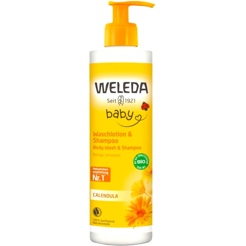 Weleda Weleda Baby Σαμπουάν & Αφρόλουτρο με Καλέντουλα, 400ml