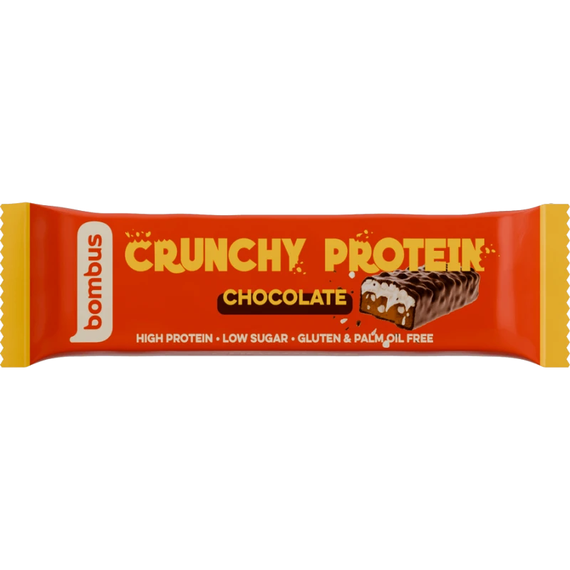 Bombus Bombus Μπάρα Πρωτεΐνης Crunchy με Σοκολάτα 50g