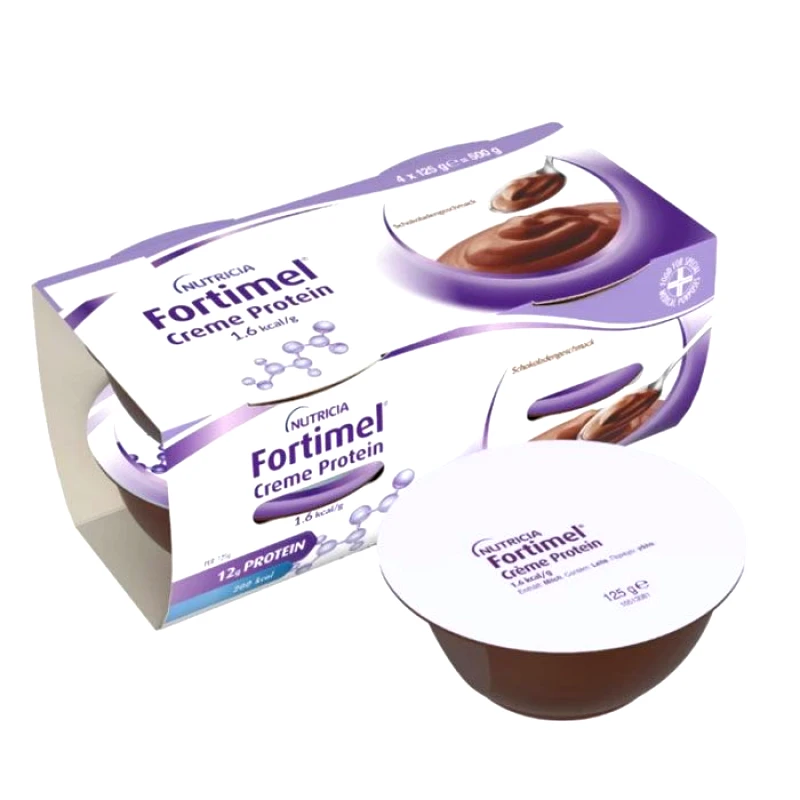 Nutricia Nutricia Fortimel Creme Protein 1.6Kcal Ειδικό Συμπλήρωμα Διατροφής με Γεύση Σοκολάτα, 4x125gr