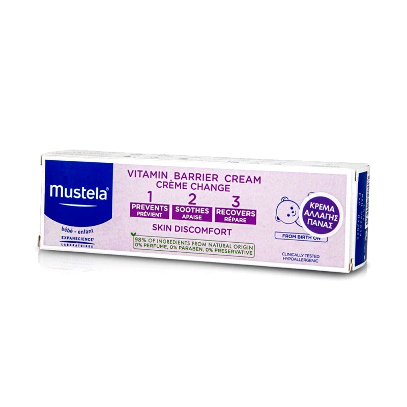Mustela Mustela Barrier Cream 1-2-3 Καθημερινή Κρέμα Αλλαγής Πάνας 100ml