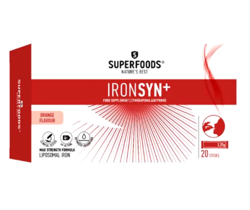 Superfoods Superfoods Ironsyn+, 20 Φακελάκια