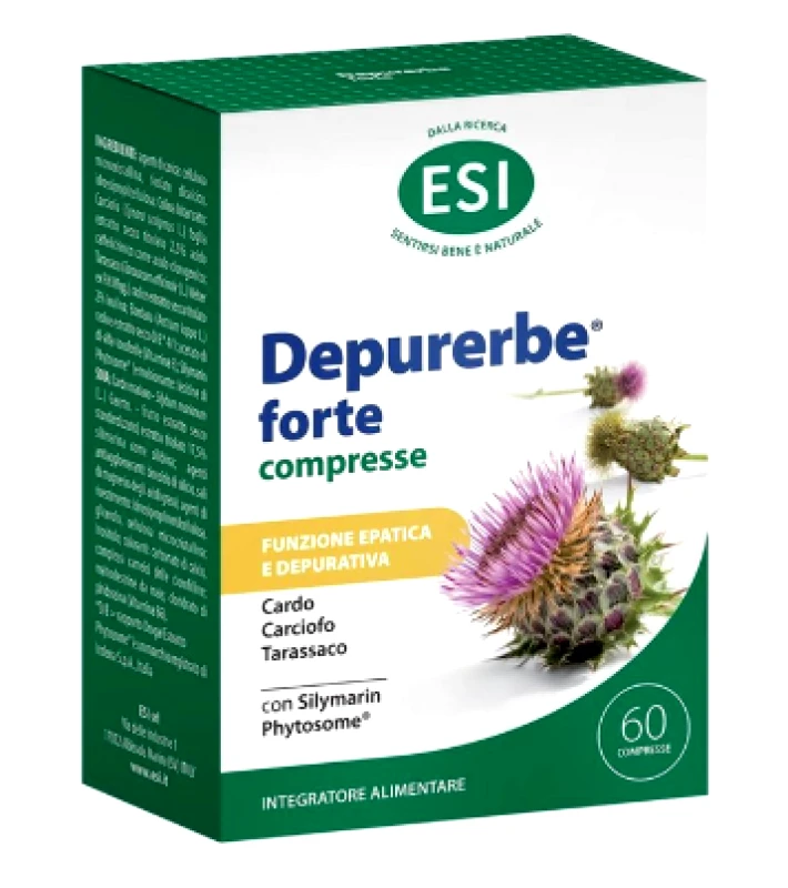 ESI ESI Depurerbe Forte Συμπλήρωμα Διατροφής για την Υποστήριξη της Φυσιολογικής Ηπατικής Λειτουργίας, 60 Ταμπλέτες