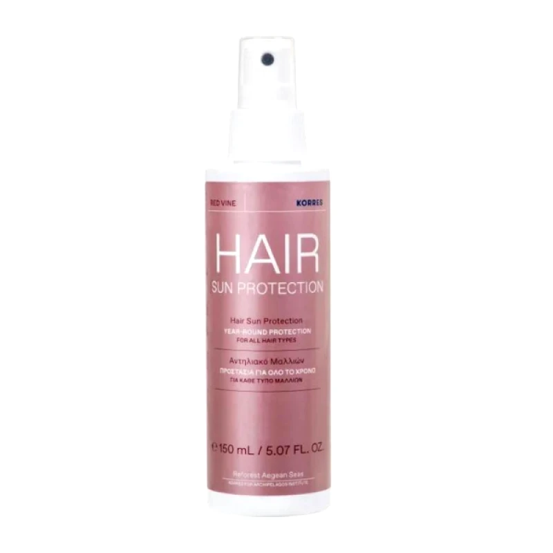 Korres Korres Hair Sun Protection Αντιηλιακό Μαλλιών Κόκκινο Αμπέλι 150ml