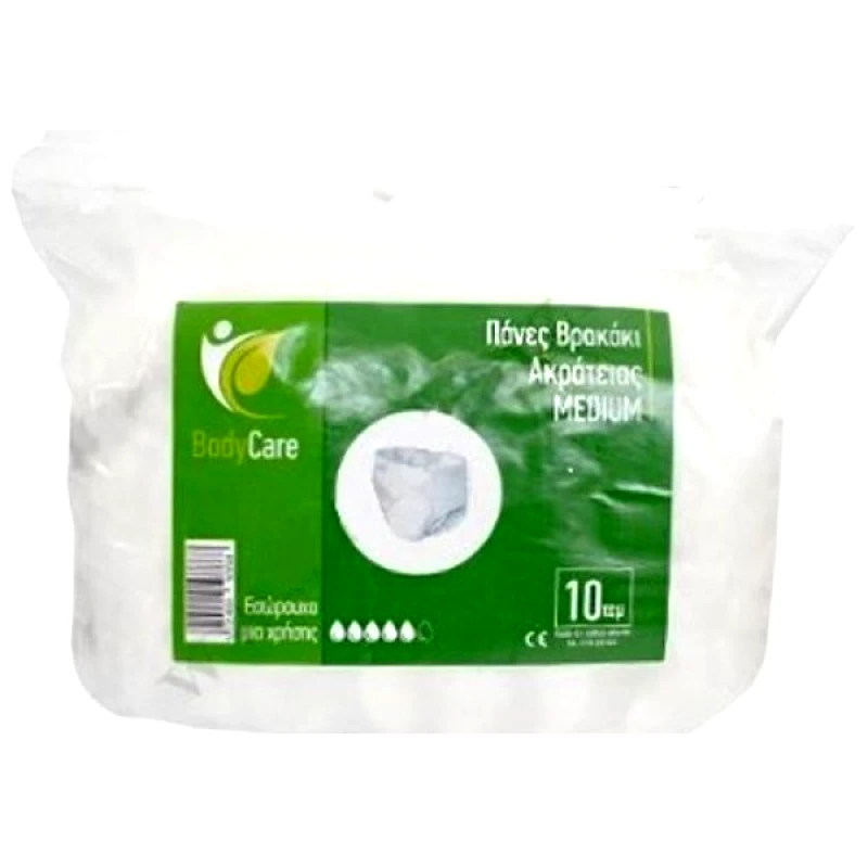 Bodycare Πάνα Βρακάκι Ακράτειας Medium 10τμχ