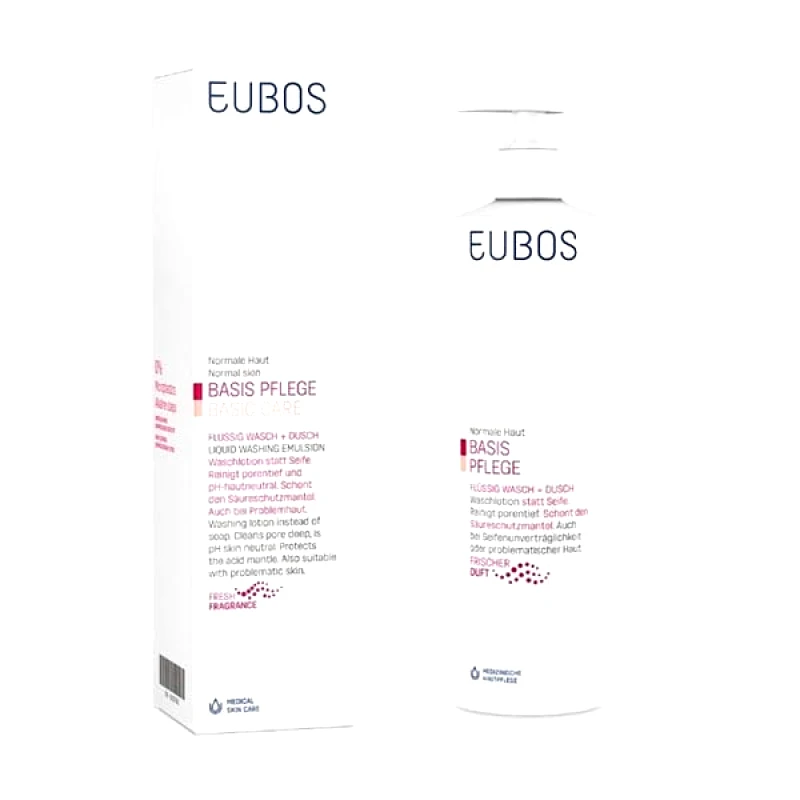 Eubos Eubos Red Liquid Washing Emulsion Υγρό Καθαρισμού Προσώπου & Σώματος για Κανονικό Δέρμα, 400ml