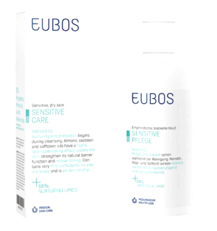 Eubos Eubos Shower Oil Ελαιώδες Αφρόλουτρο για Ευαίσθητο & Ξηρό Δέρμα, 200ml