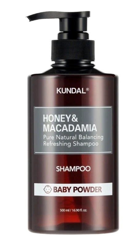 Kundal Kundal Honey & Macadamia Pure Shampoo με Άρωμα Baby Powder, 500ml