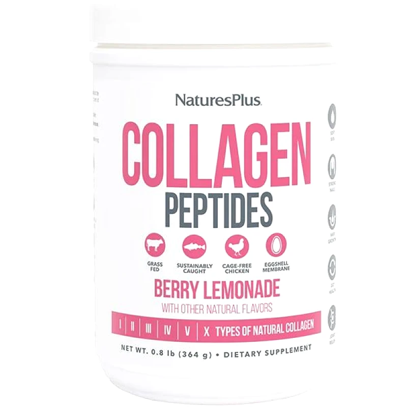 Natures Plus Nature's Plus Collagen Peptides Berry Lemonade, 364g