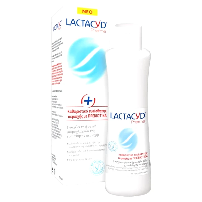 Omega Pharma Lactacyd Καθαριστικό Ευαίσθητης Περιοχής με Πρεβιοτικά 250ml