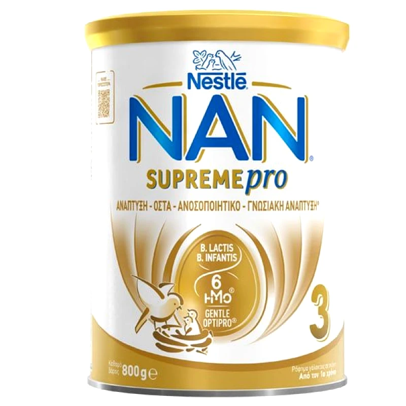 Nestle Nestle Nan Supreme Pro 3 12m+ Γάλα σε Σκόνη 800gr