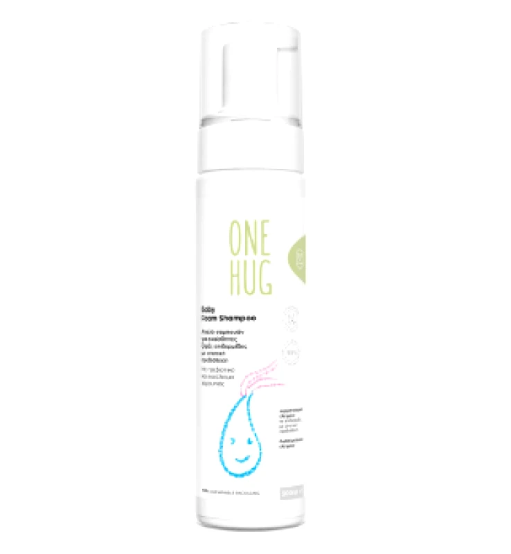 Vican One Hug Baby Foam Shampoo Απαλό Σαμπουάν για Ευαίσθητες Ξηρές Επιδερμίδες με Ατοπική Προδιάθεση, 200ml