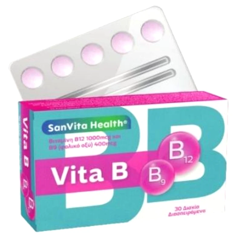 SanVita Health SanVita Health Vita-B, 30 Διασπειρόμενα Δισκία