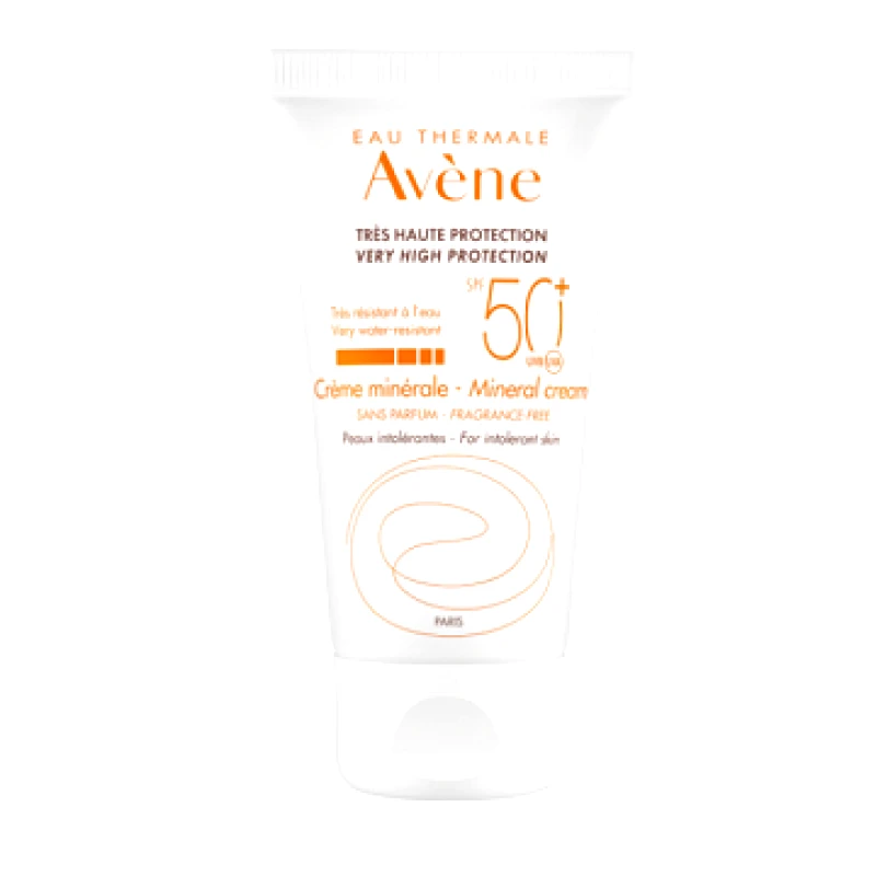 Avene Avene Mineral Cream SPF50+ Αντηλιακή Κρέμα Προσώπου Χωρίς Άρωμα για Δυσανεκτικό Δέρμα, 50ml