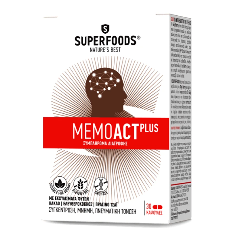 Superfoods Superfoods MemoACT Plus 30 Caps