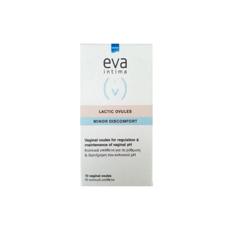 Intermed Eva Lactic 10 Κολπικά Υπόθετα