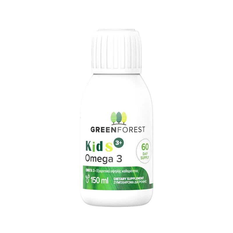 Green Forest Green Forest Omega 3 Kids Εξαιρετικά Υψηλής Καθαρότητας 150ml