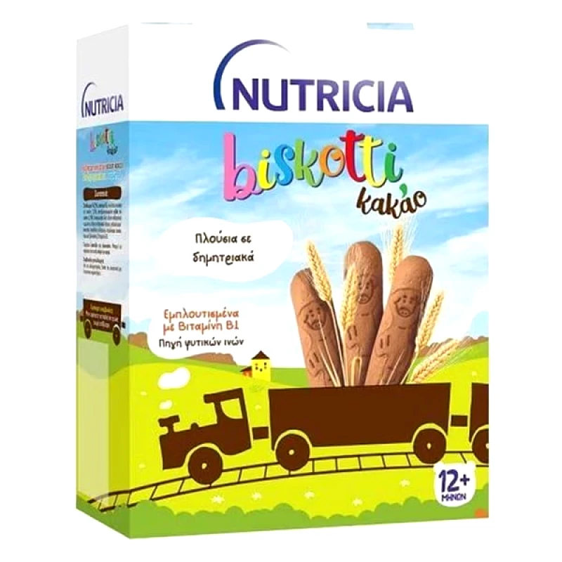 Nutricia Nutricia Biskotti Βρεφικά Μπισκότα με Κακάο 12m+, 180g