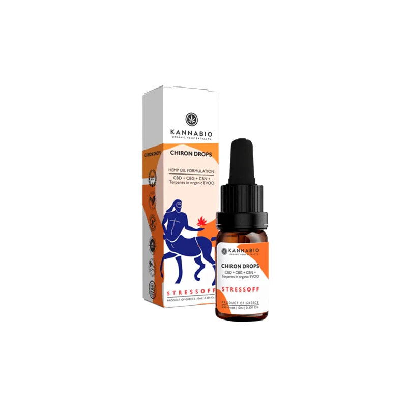 KANNABIO Chiron Drops StressOff CBD+CBG+CBN+Terpenes (1,750mg/10ml)